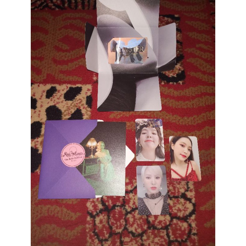 Photocard Postcard Guarantee Card Monster Finale La Rouge Red Velvet Irene Seulgi Wendy Yeri
