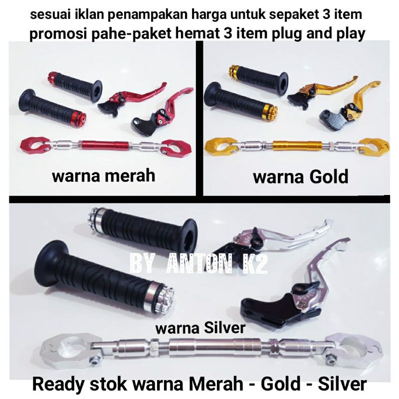HANDGRIP/HANDFAT KARET GAS STANG/HANDLE REM BRAKE VARIASI AKSESORIS MOTOR BEAT STREET/VIXION/TIGER
