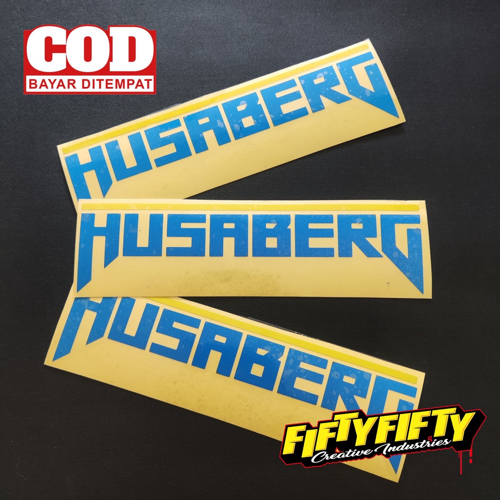 Stiker Cutting HUSABERG Stiker Cuting Motor Stiker Kating Mobil Stiker Helm