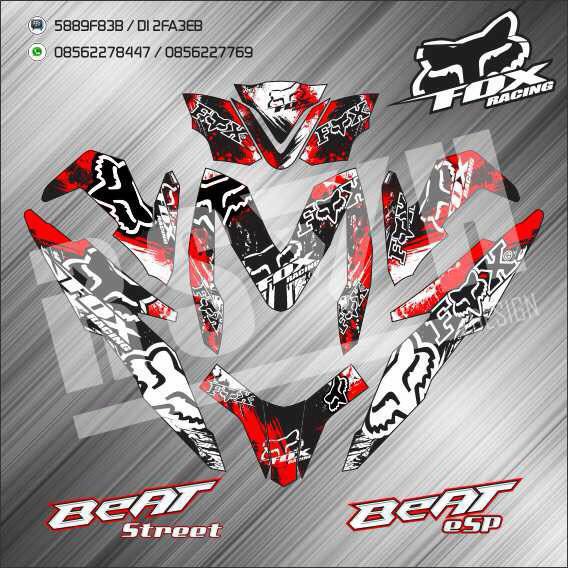 stiker DECAL COSTUM HONDA BEAT FI 2017 BEAT STREET