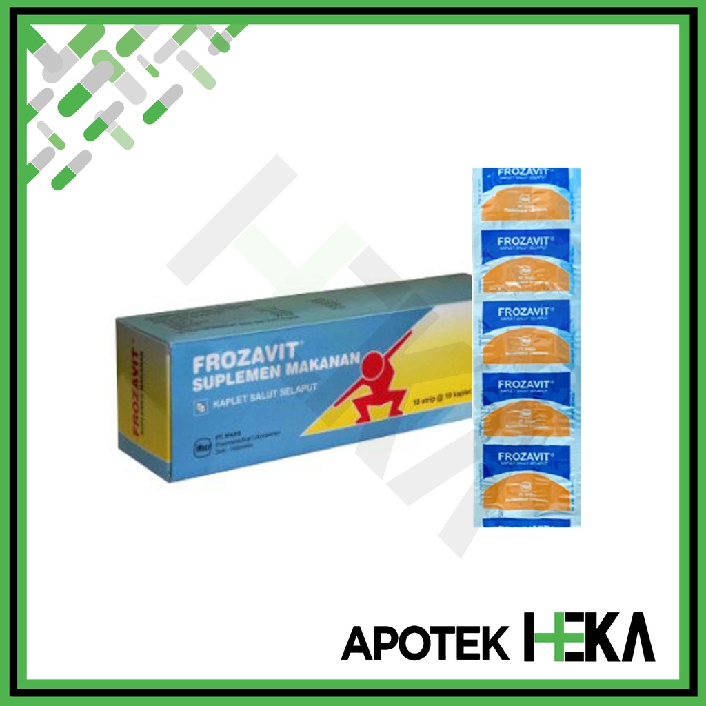 Frozavit Kaplet Box isi 10x10 Tablet - Vitamin C E Zinc (SEMARANG)