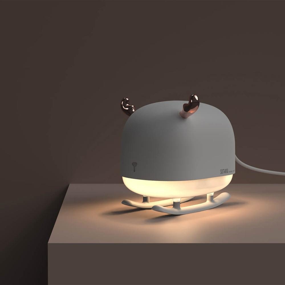 Xiaomi Mijia Sothing Deer Humidifier Air Diffuser Desain Lucu + Lampu