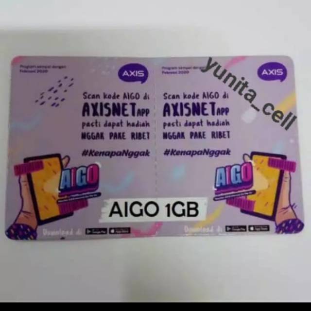 VOUCHER AXIS AIGO 1GB 30 HARI