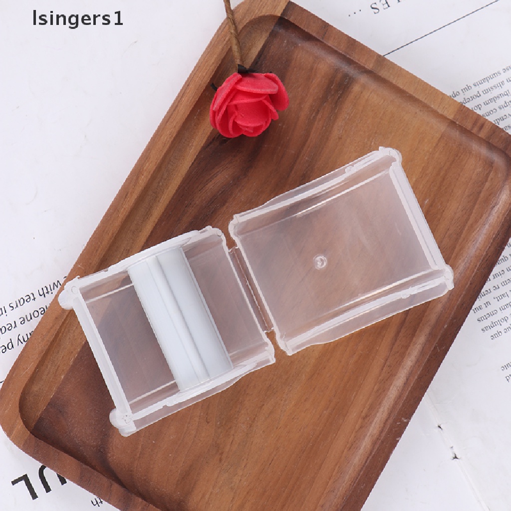 (lsingers1) Dispenser Selotip Bentuk Bulat Ukuran 5.5x6.5cm