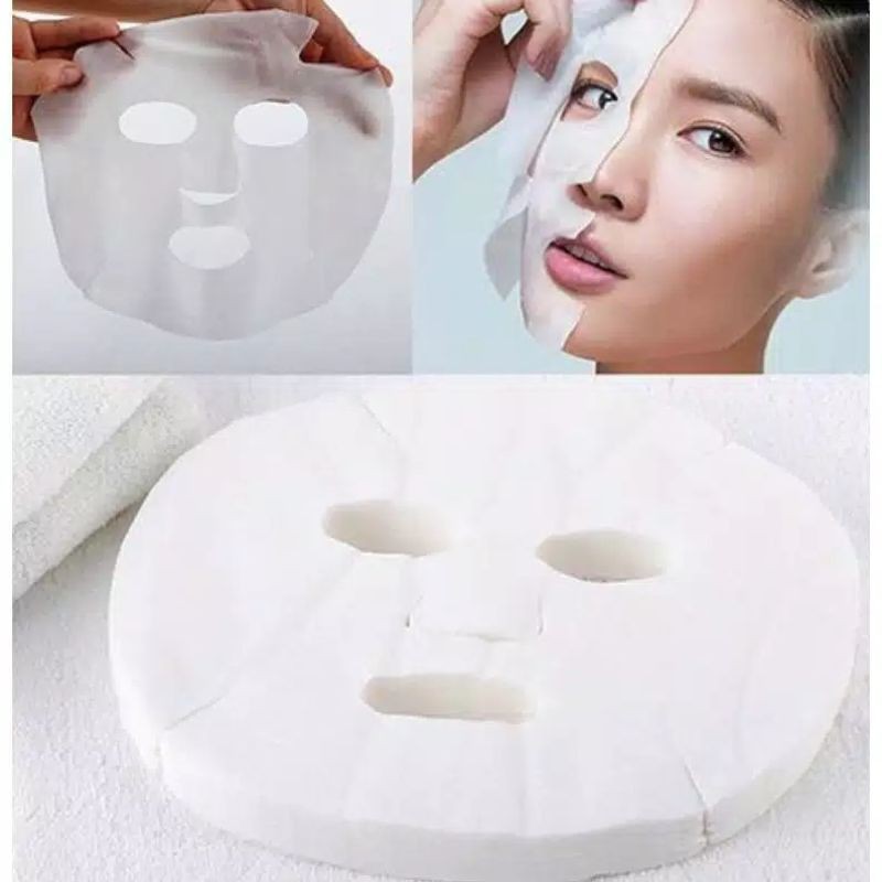 MASKER MUKA TOPENG KERTAS ISI 20 / masker wajah lembaran katun / TOPENG TISSUE MASKER KERTAS