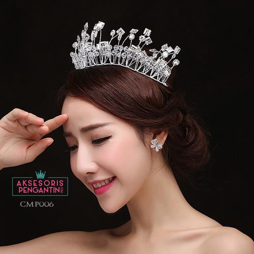 [STOCK TERBATAS] MAHKOTA MUTIARA HIASAN RAMBUT AKSESORIS PENGANTIN CMP006