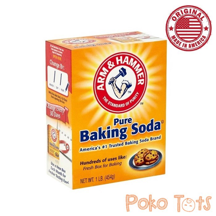 Arm &amp; Hammer Pure Baking Soda 454gr Bahan Pengembang Natrium Bikarbonat Original USA