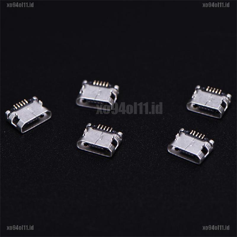 【XO@COD】10pcs Micro USB 5pin B type Female Connector For Connector 5 pin