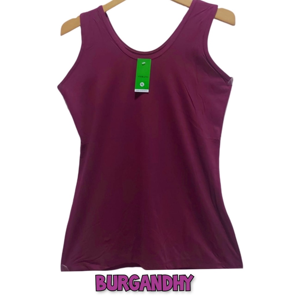 Bellino - Singlet Viorano Tali Lebar Wanita Jumbo XXL Tanktop Big Size Tangtop Adem Warna Polos-7
