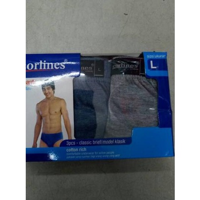♧ Scorlines cd brief mika 1 box isi 3pcs ←