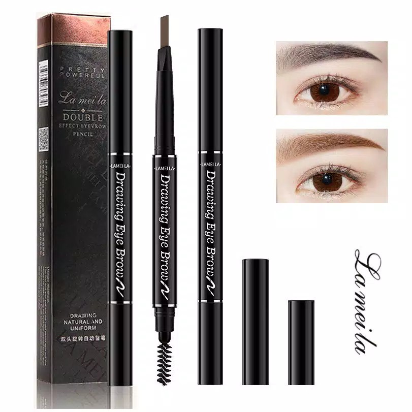 Lameila 7 Colors Double Heads Eyebrow Pencil Lasting Eyebrow Pen Waterproof CJR 789