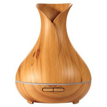 Real Pic Humidifier 400ml Aroma Aromatherapy Therapy Air Wooden Flower Pelembab Udara HUMI H217 Kayu