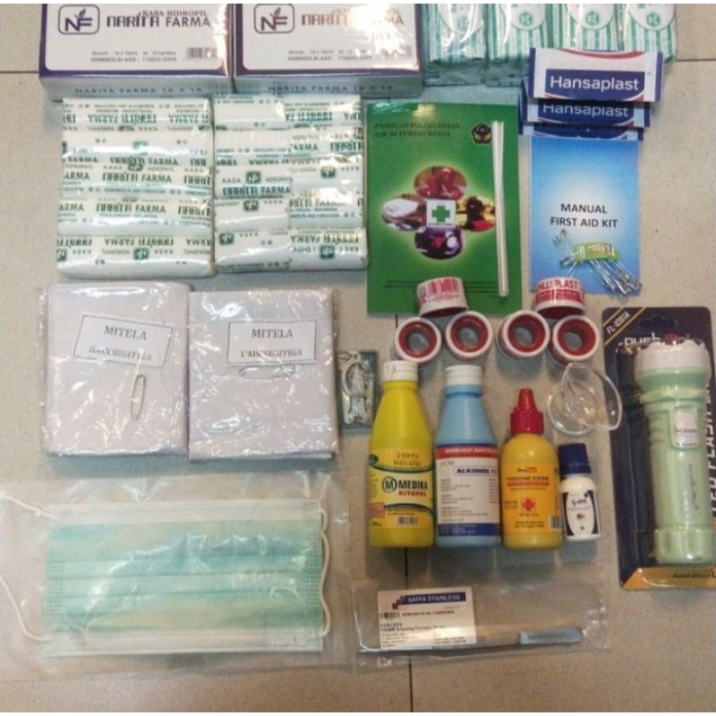 Isi Obat P3K Type A / Paket Isi Obat P3K Lengkap Murah