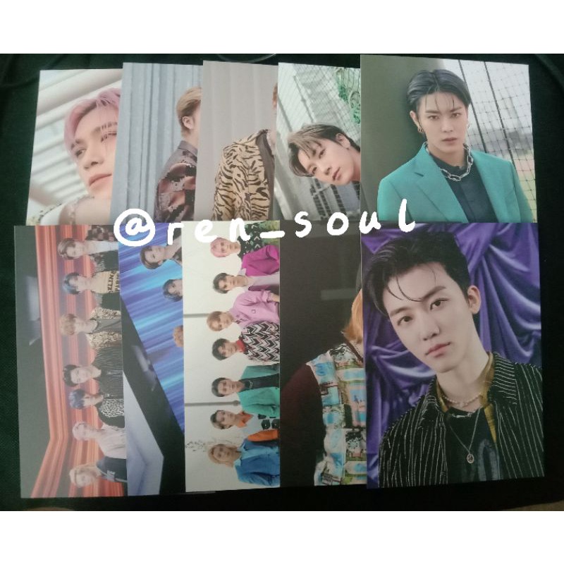 Postcard Work It NCT 2020 (jaemin, yuta, johnny, jungwoo, ten, jisung, hendery)