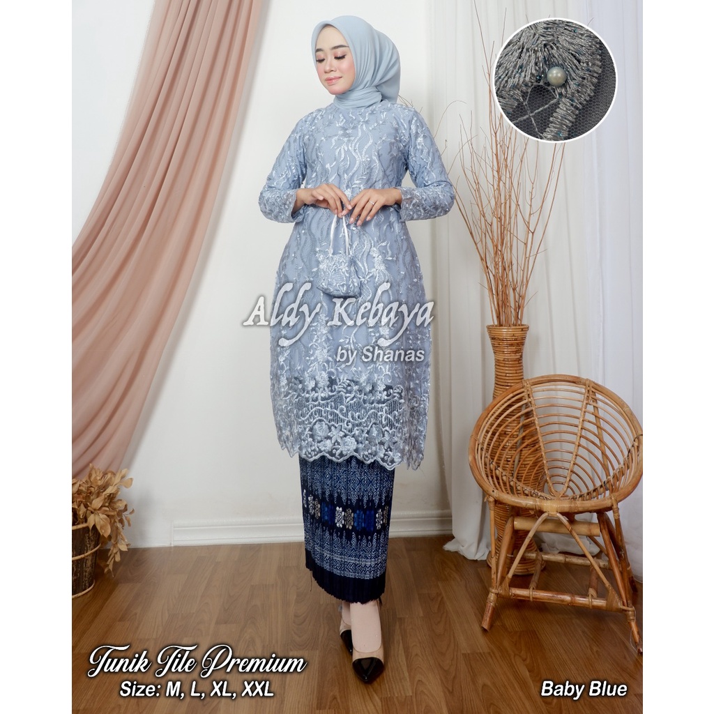 Kadai.baju / Kebaya tunik shanum / Kebaya tulle modern / Kebaya remaja / Baju pesta wanita