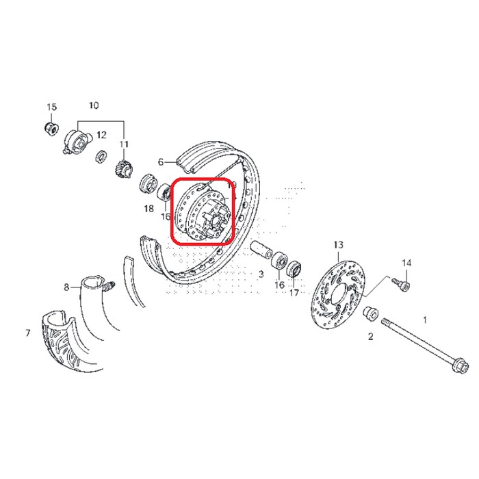 Tromol Depan Honda Beat FI Original, Ready Stock
