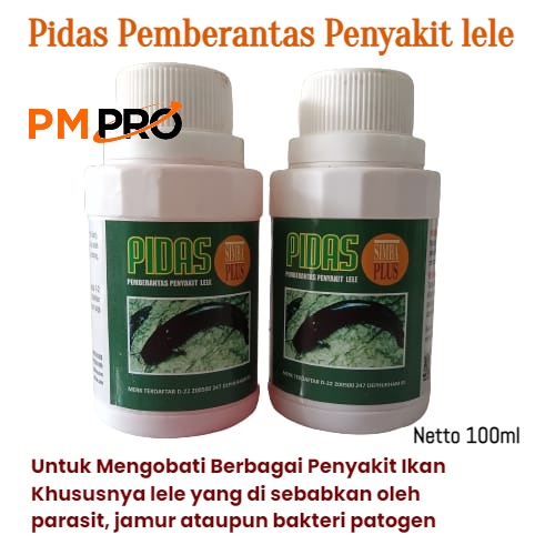 Obat Ikan Pidas Simba Plus 100ml  Antibiotik Penyakit Jamur dan Parasit Pada Lele