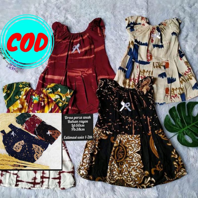 Daster renda anak 1-2th baju bayi perempuan grosir murah bahan rayon adem di pake rekomended amanah