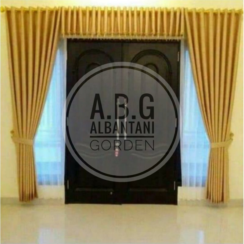 Hordeng Jendela Hotel Terbaru 1 Set Lengkap Jendela Dan Pintu Gorden Jendela Minimalis Korden Polos 
