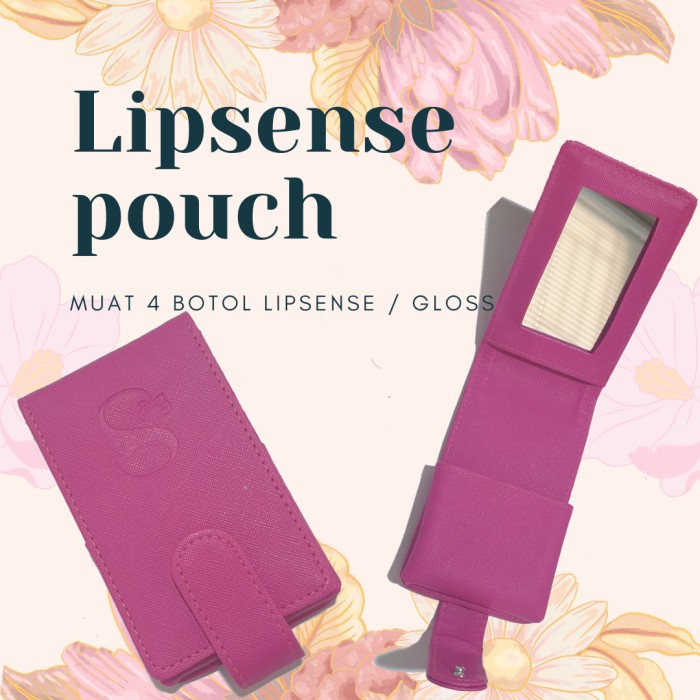 ༺ COD AKTIF ༻ Lipsense Pouch / Dompet Lipsense - magenta