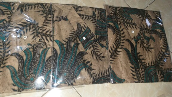 Set Batik Tradisional Couple Blus/blouse Zipper Depan /kemeja Lengan Pendek Ori Batik Pekalongan