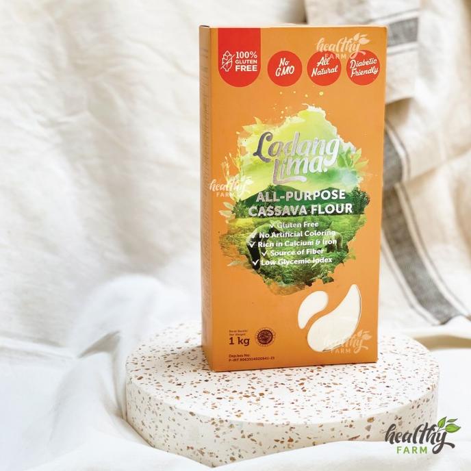 

Tepung Singkong Gluten Free Ladang lima Cassava Flour / Mocaf 1 kg