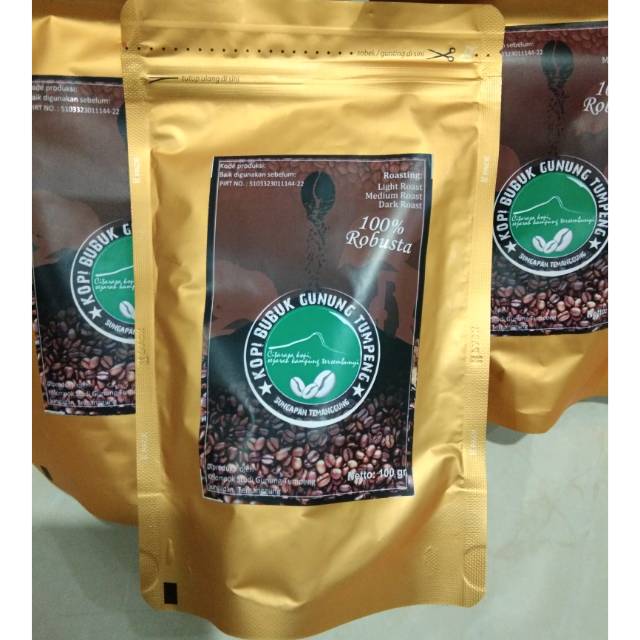 

Kopi Bubuk Robusta Temanggung 100gram Gunung Tumpeng