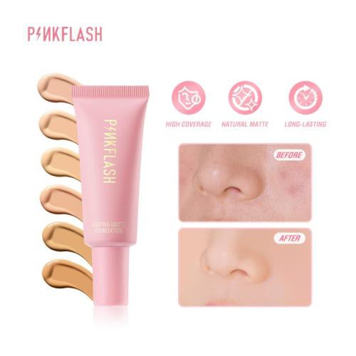 PINKFLASH Foundation Weightless Long Lasting All-day Tahan Air 6 Warna