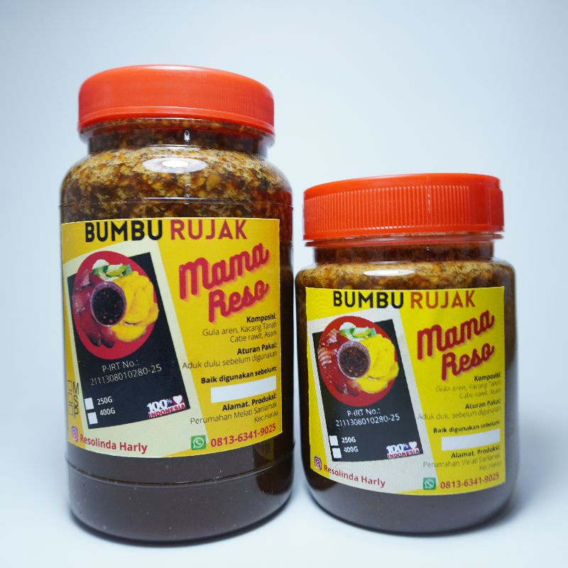 

Bumbu Rujak Buah Pedas Manis Siap Saji 250 & 400g