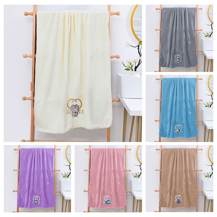 Bisa COD Promo Handuk Mandi Praktis &amp; Modis Cantik Elegan Bahan 100% Polyester Ukuran 140cmx70cm (H7-B)