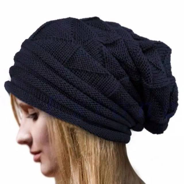 Topi Kupluk Musim Dingin Pria Wanita - Beanie Winter Cap Hangat Hat