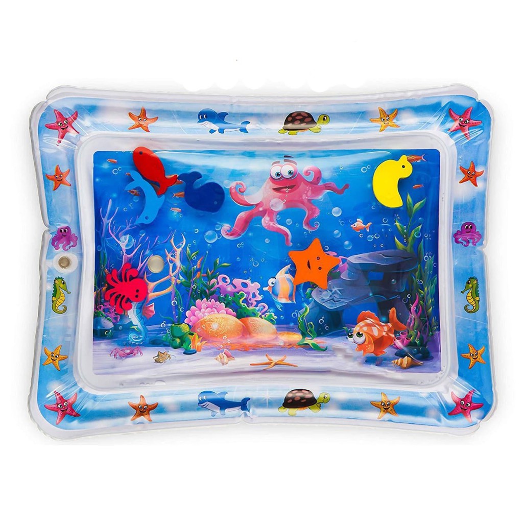 WE Mainan Bayi Playmat Inflatable Matras Air Bayi Tiup Play Mat / Baby Water Playmat