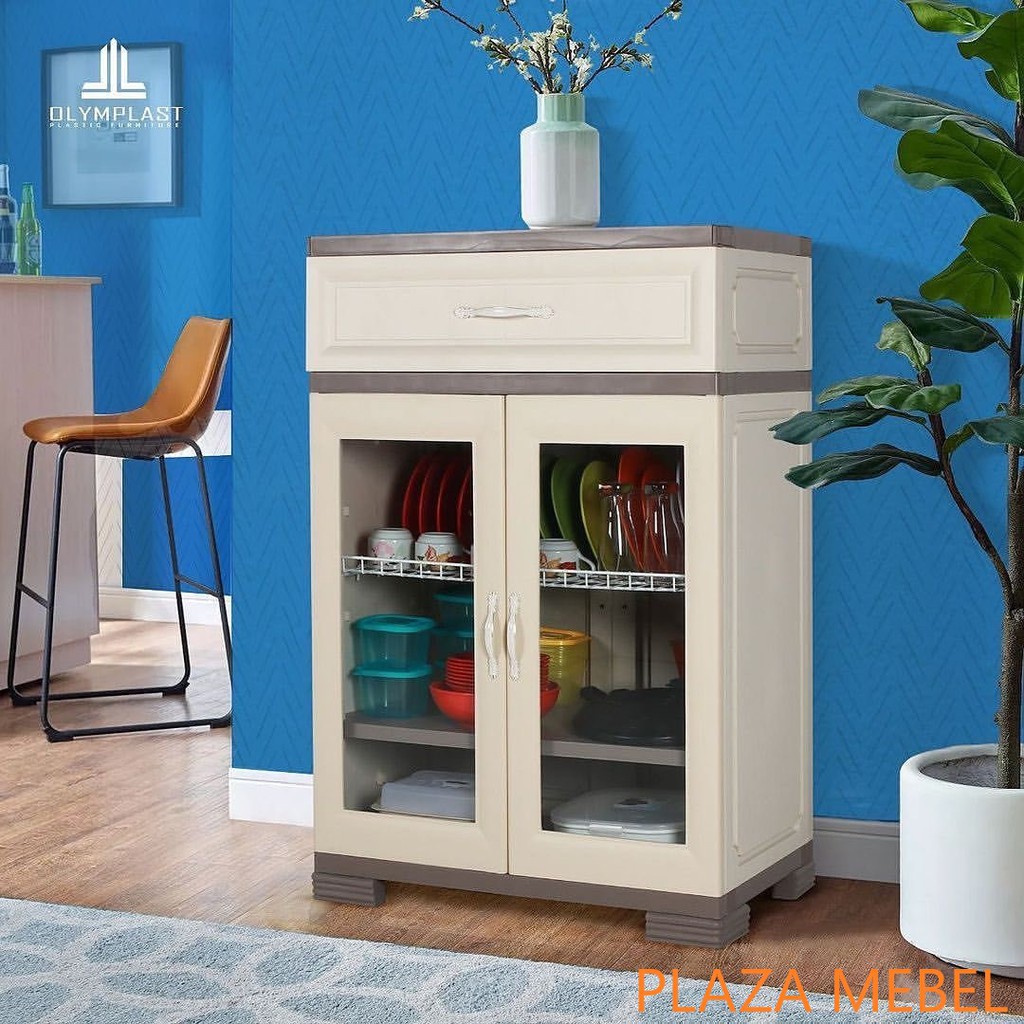 Lemari Dapur Rak Piring Olymplast OKL Plastik KITCHEN LOCKER