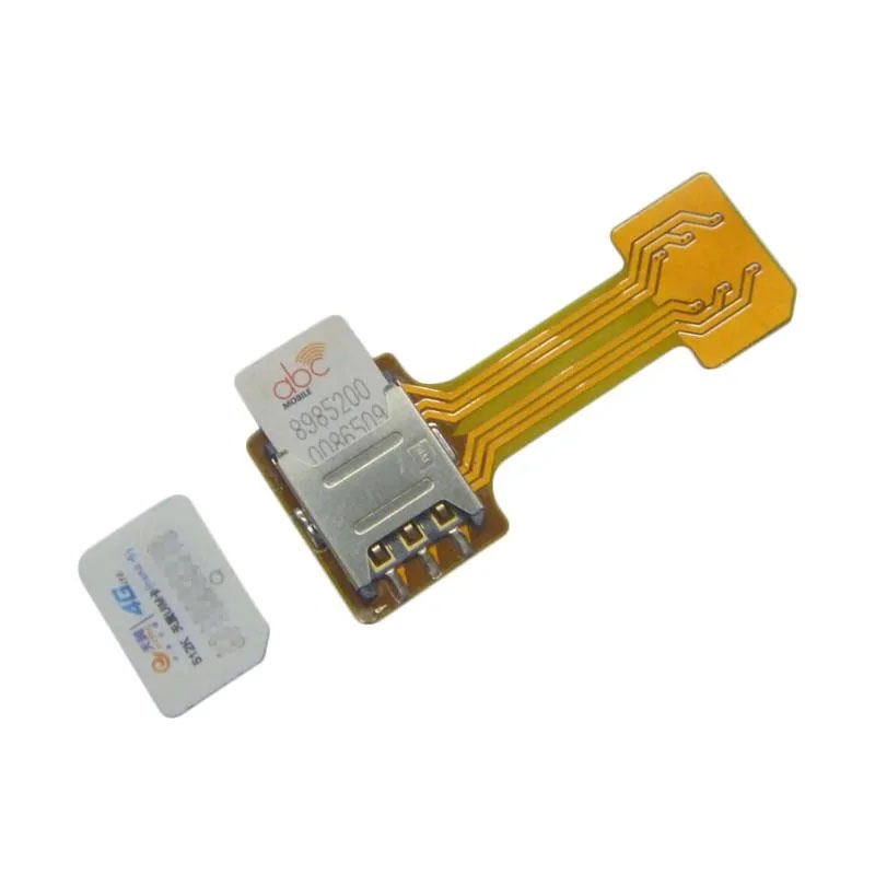 Hybrid Dual SIM Card + MicroSD TF Card Adapter for Android