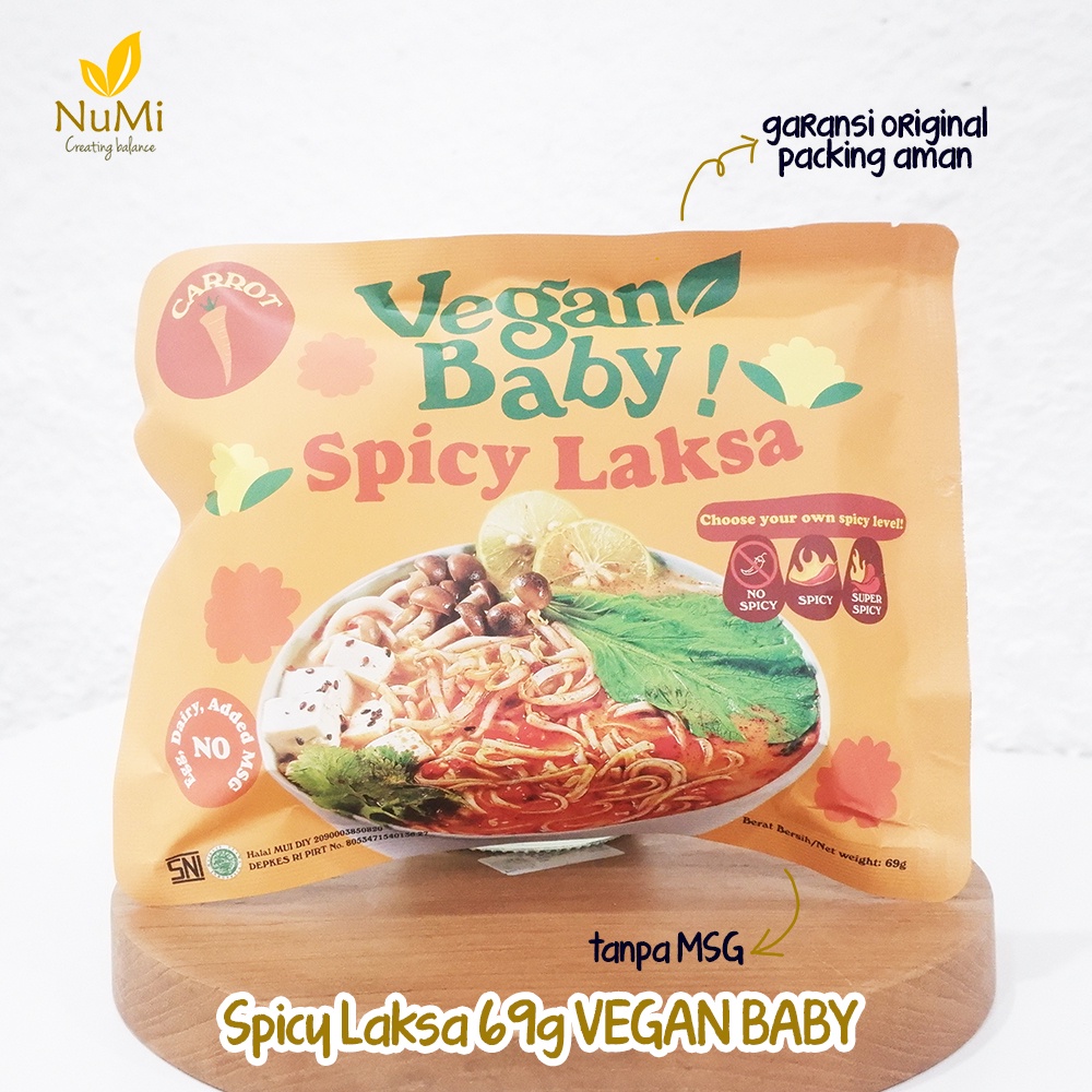 Mie Goreng Vegan SPICY LAKSA - Vegan Baby
