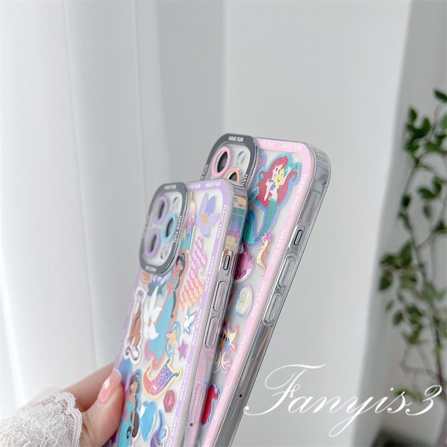 Samsung A14 A34 A54 M14 A04 A04s M23 A03 A13 A23 A33 A53 A73 A03s A02 A12 A22 A52 A72 A32 A51 A71 A50 A50s A30s A30 A20 A21s A31 A11 M53 M33 Fairy Tale Princess Phone Case Clear TPU Soft Protective Cover