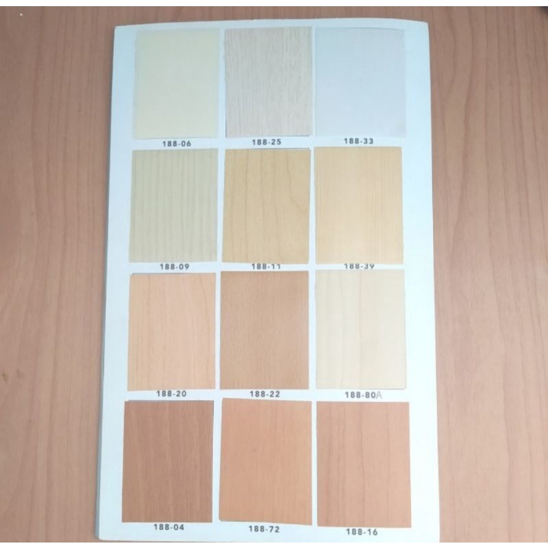 Tacon sheet Lemari/meja PVC sheet motif serat kayu 188-85
