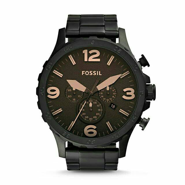 Jam Tangan Pria FOSSIL Rantai JR1356P Black Brown Dial