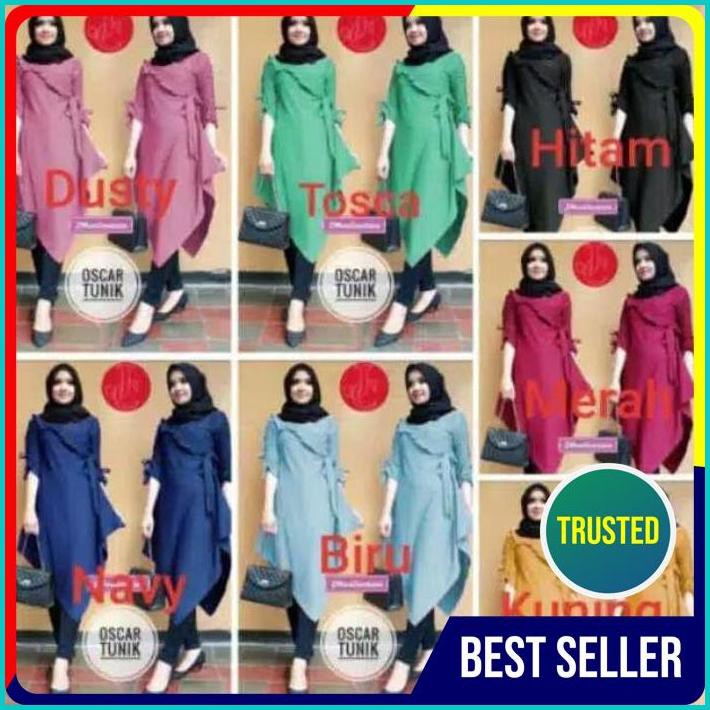 Baju Tunik Atasan Wanita Oscar Tunik Terbaru Asli Ori Original terbaru kekinian