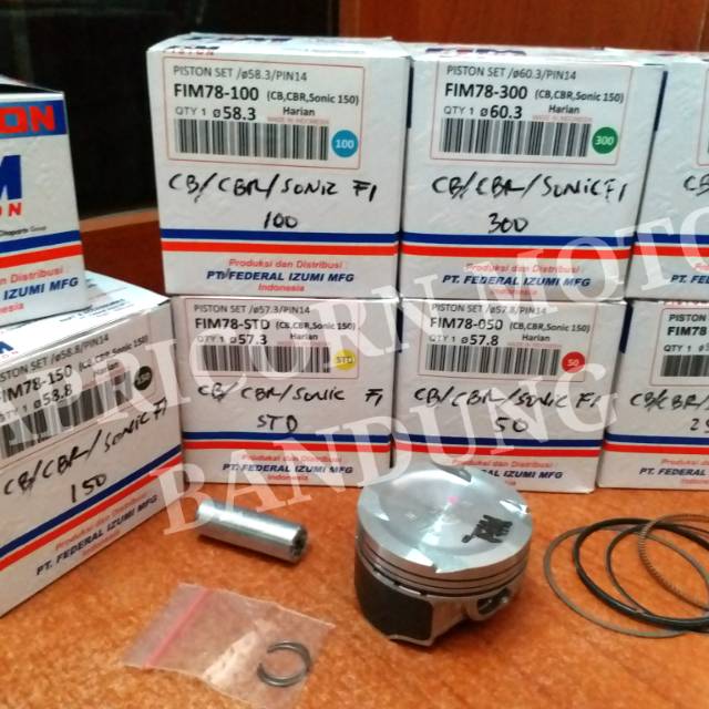Piston Kit NEW Sonic 150 FI CB150R LED CBR150 FI INJEKSI PEN 14 FIM IZUMI