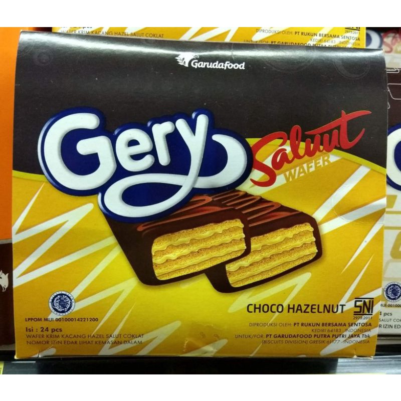 

Gery Salut Wafer Choco Hazelnut Isi 24 Pcs