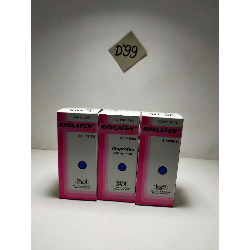 Rhelafen Forte syr 60ml/Ibuprofen /pereda demam/komposisi sama dengan PRORIS/Bufect