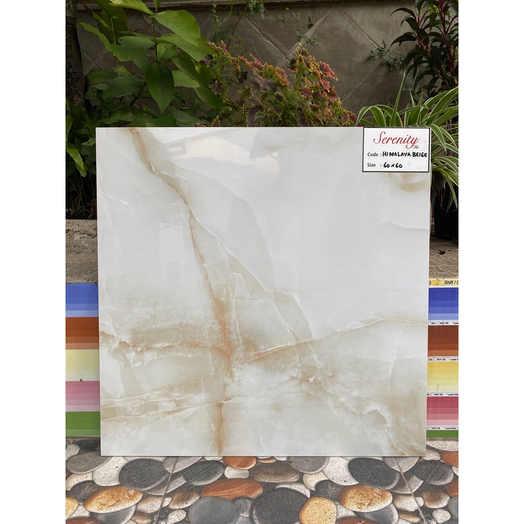 GRANITE LANTAI 60x60 HIMALAYA BEIGE / SERENITY / GLOSSY