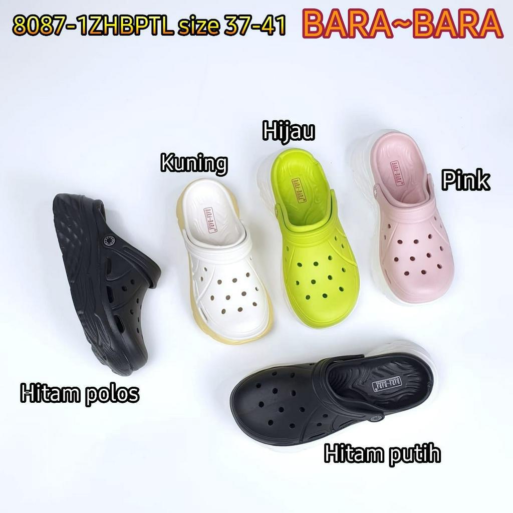 BARA BARA ORIGINAL jelly sandal karet wedges baim croc empuk murah wanita selop import 8087-1ZHBPTL