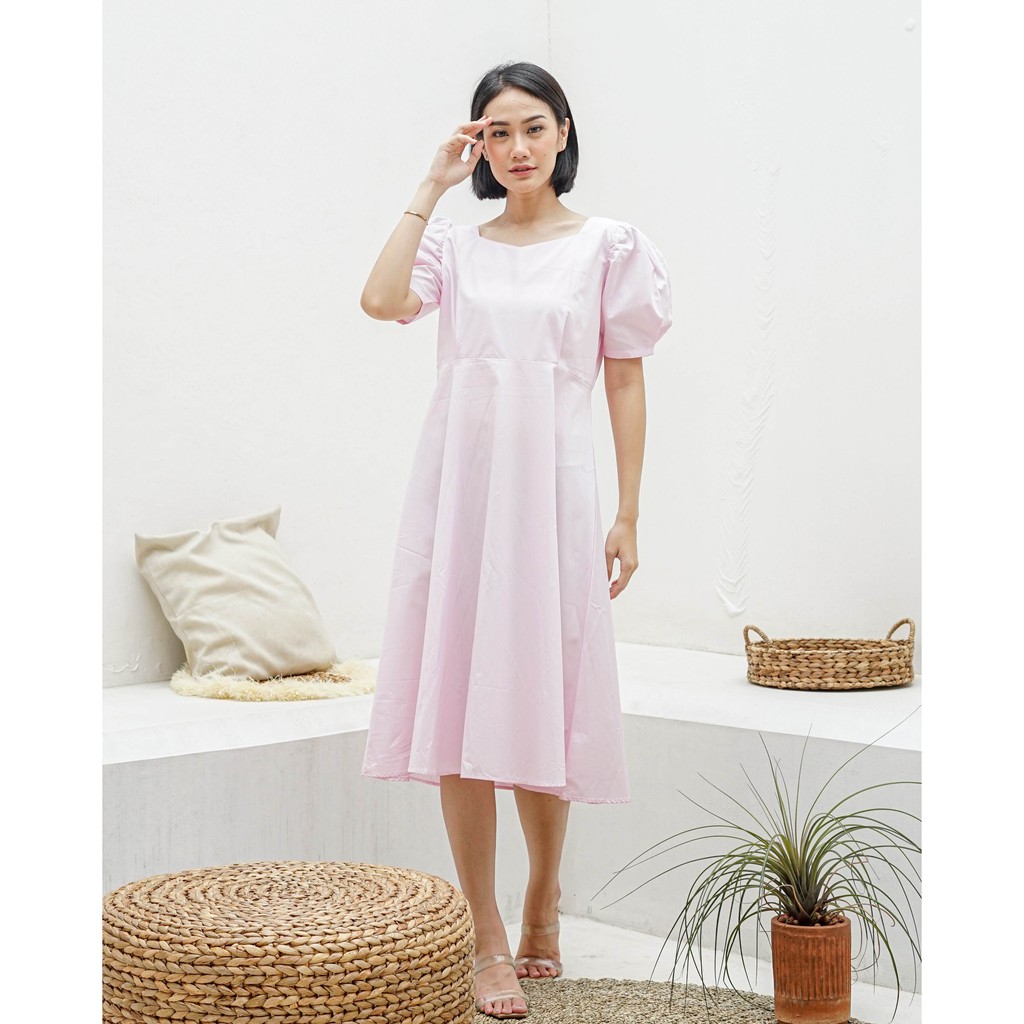 Gisela Dress Casual Terusan Santai Baju Kondangan Kekinian Gisela Dress Casual Terusan Santai Baju Kondangan Kekinian