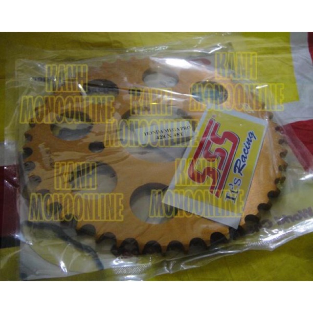 Gear SSS (Belakang) 428:MEGAPRO,NMP, CB150R, CBR150, VERZA, TIGER : Size 41T-47T ALMUNIUM GOLD