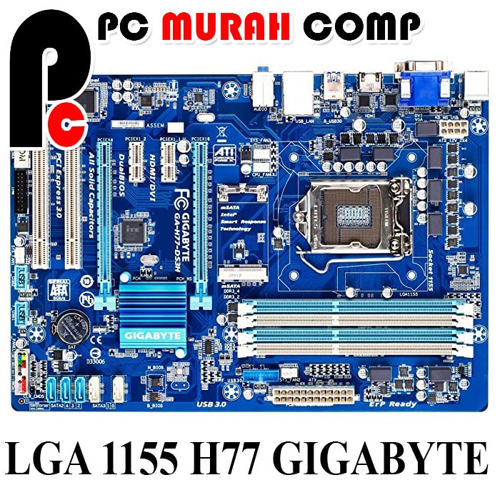 Motherboard H77 Intel Socket 1155 H77- DS3H GIGBAYTE ATX