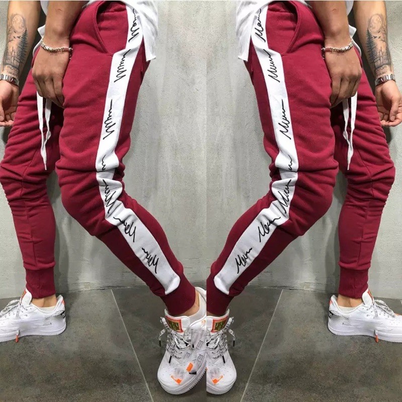 CELANA JOGGER PANTS PRIA COWOK JOGER PANJANG ROCKET FASHION TRAINING OLAHRAGA MOTIF