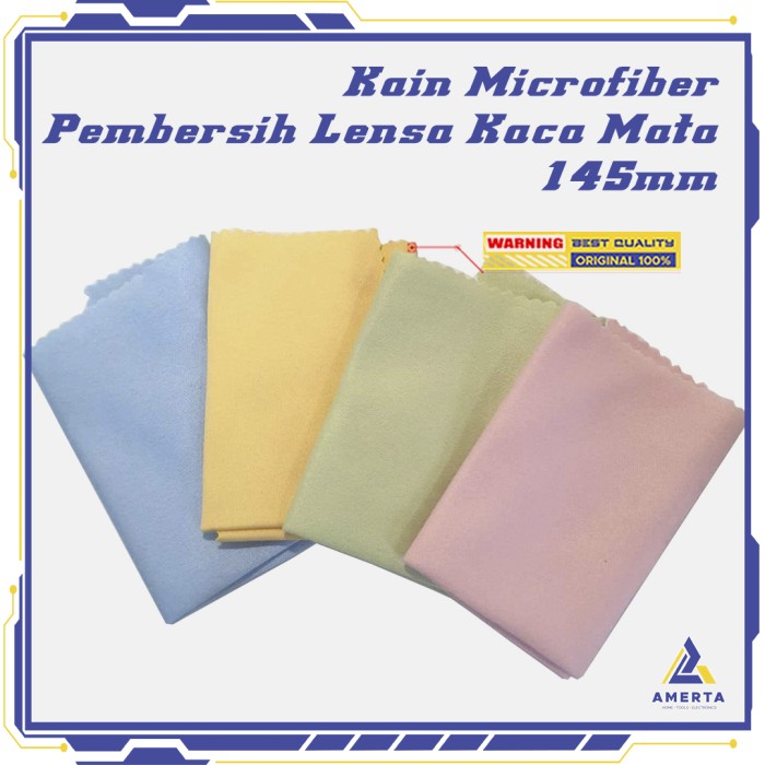 Kain Microfiber Pembersih Lensa Kacamata 145mm Multi-Color