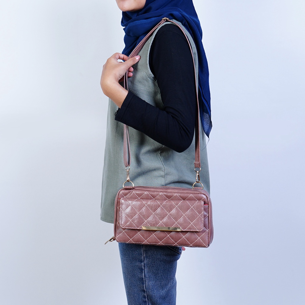 TAS SLEMPANG WANITA SLINGBAG OL12 Multistyle Mewah Dan Elegan